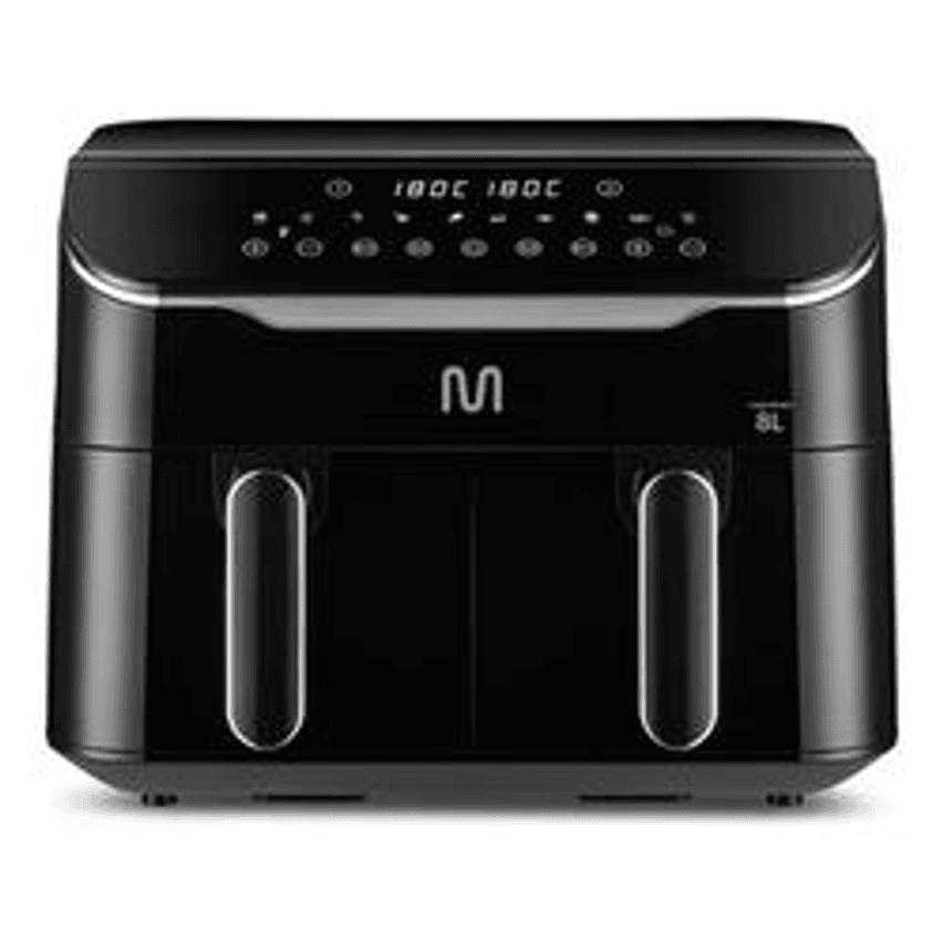 Fritadeira Elétrica Sem Oleo Air Fryer 8L Preta com 2 Gavetas 2500W 220V Multi - GO220