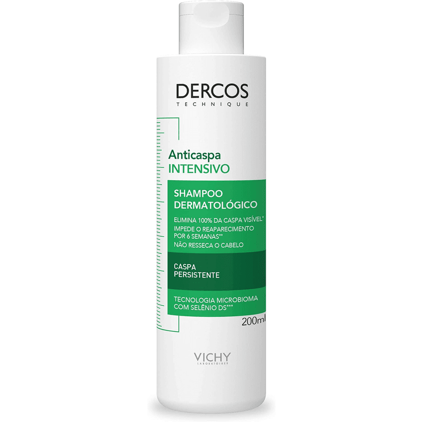 Shampoo Anticaspa Intensivo Dercos Cabelos Secos 125ml Vichy