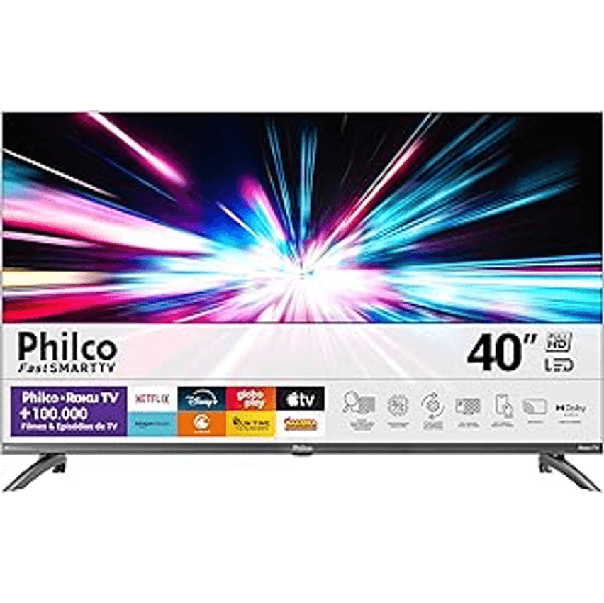 Smart Tv 40 Philco Ptv40m9gr2cgb Roku Tv Led Dolby Audio
