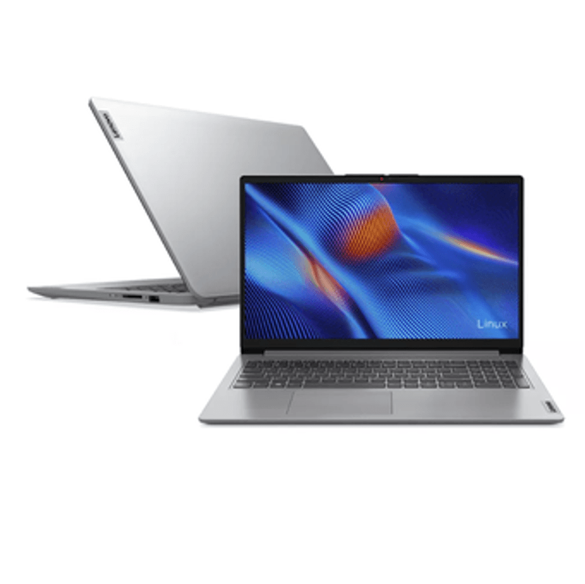 Notebook Lenovo Ideapad 1 Intel Core I3 - 1215u, 4gb Ram, 128gb Ssd, Linux, Tela 15,6", Intel Uhd Graphics - 82vys01100