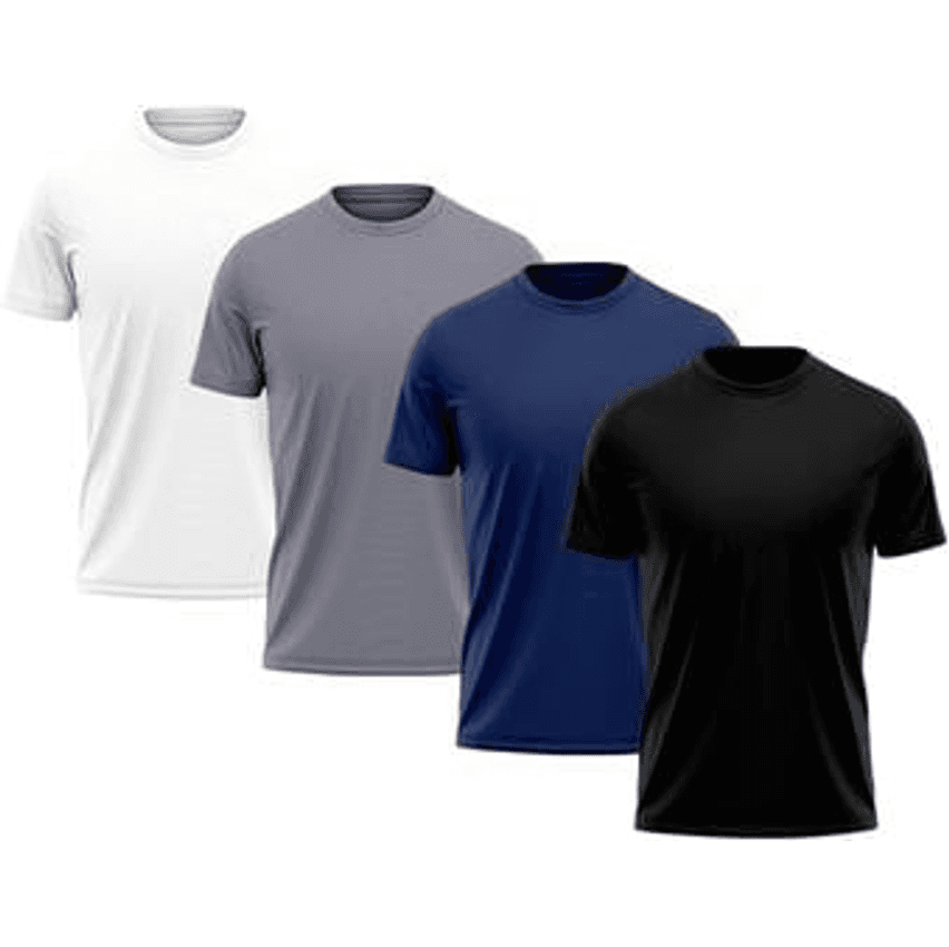 Kit 4 Camisetas Masculina Dry Fit Manga Curta Proteção Solar UV Térmica Academia Treino Caminhada Esporte Camisa Praia