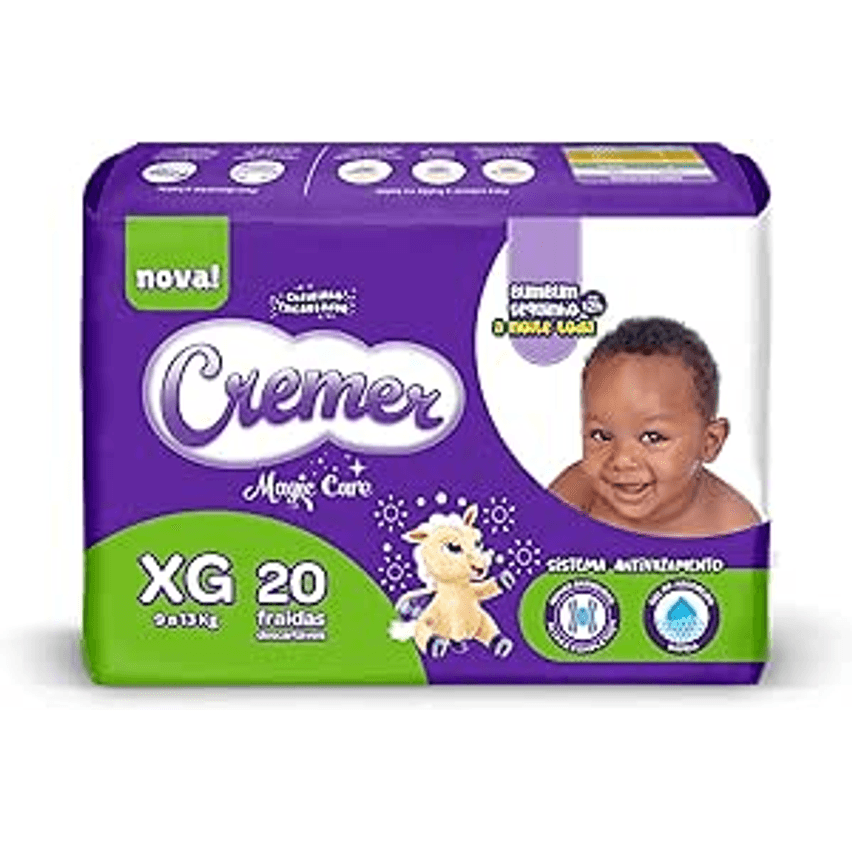 Fralda Cremer Jumbo XG 20 Unidades