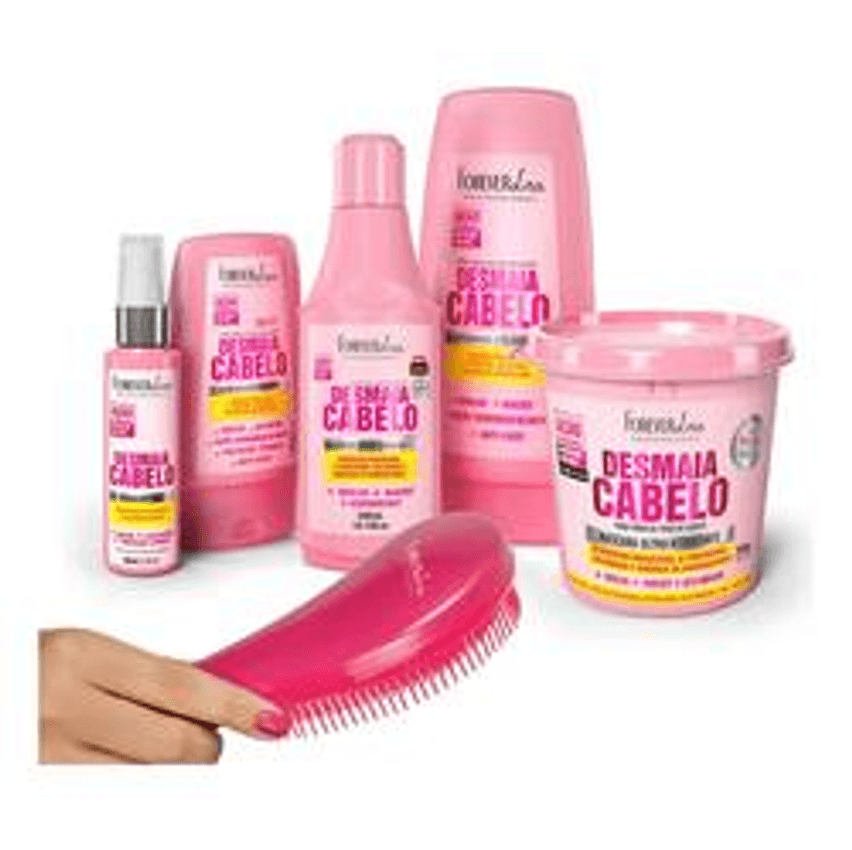 Kit Desmaia Cabelo Completoforever Liss Escova Cabelo 1150 Ml