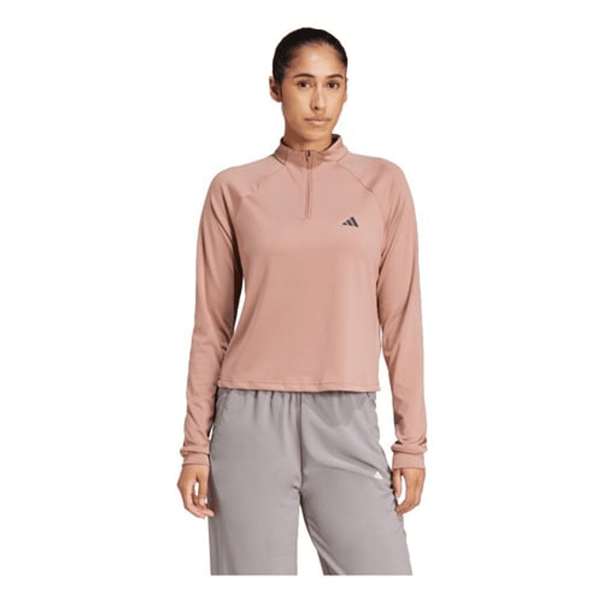 Blusa 1/4 Zíper Train Essentials Minimal Branding adidas