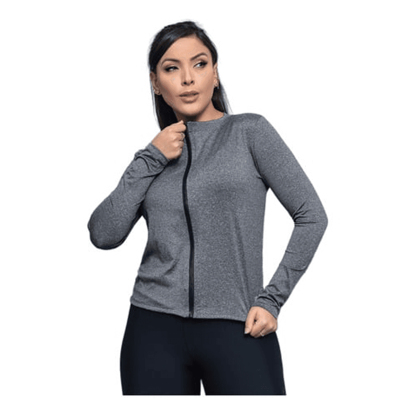 Casaquinho Fit Blusa Treino Proteção Solar Uv Praia Academia
