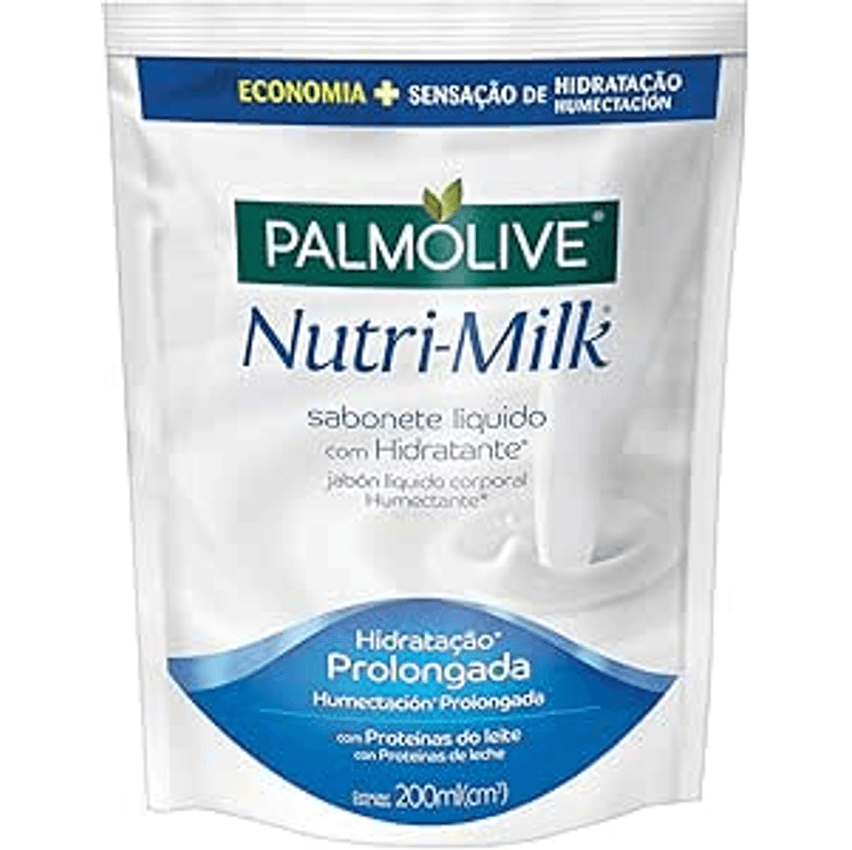 Palmolive Sabonete Líquido Nutri-Milk Hidratante 200Ml Refil