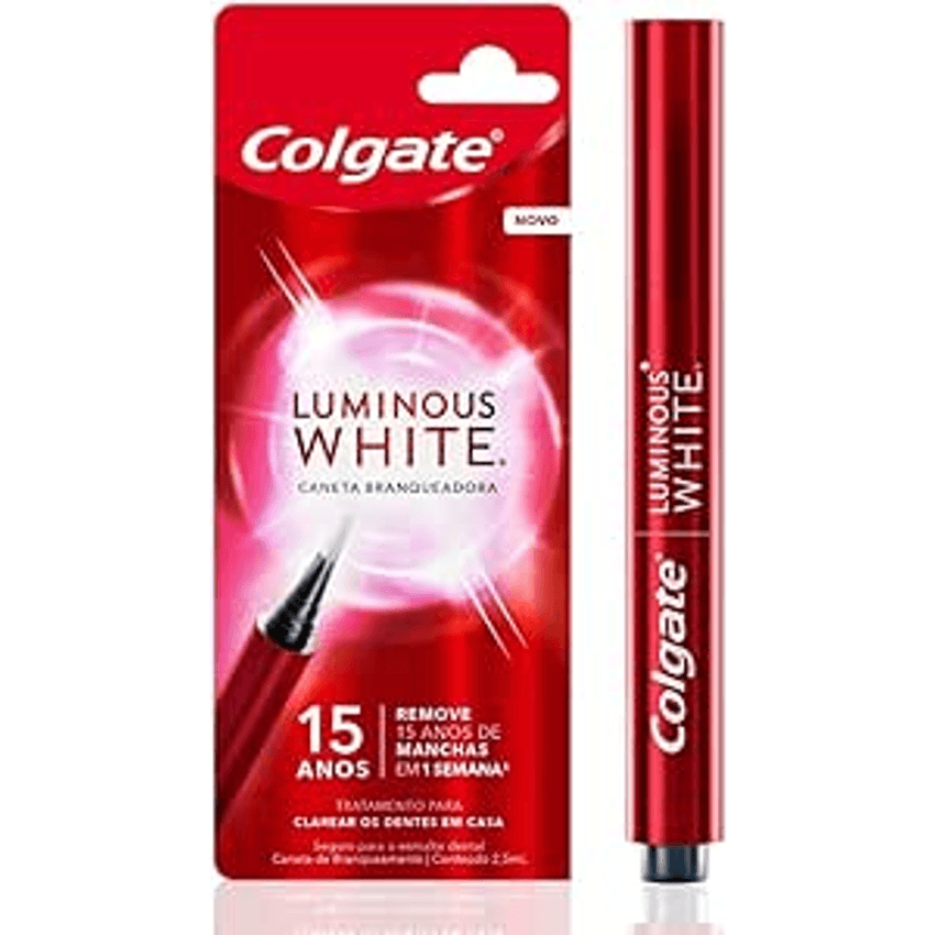 Colgate Caneta Clareadora Dental Luminous White Para Uso Noturno E Fácil De Usar 2 5 Ml