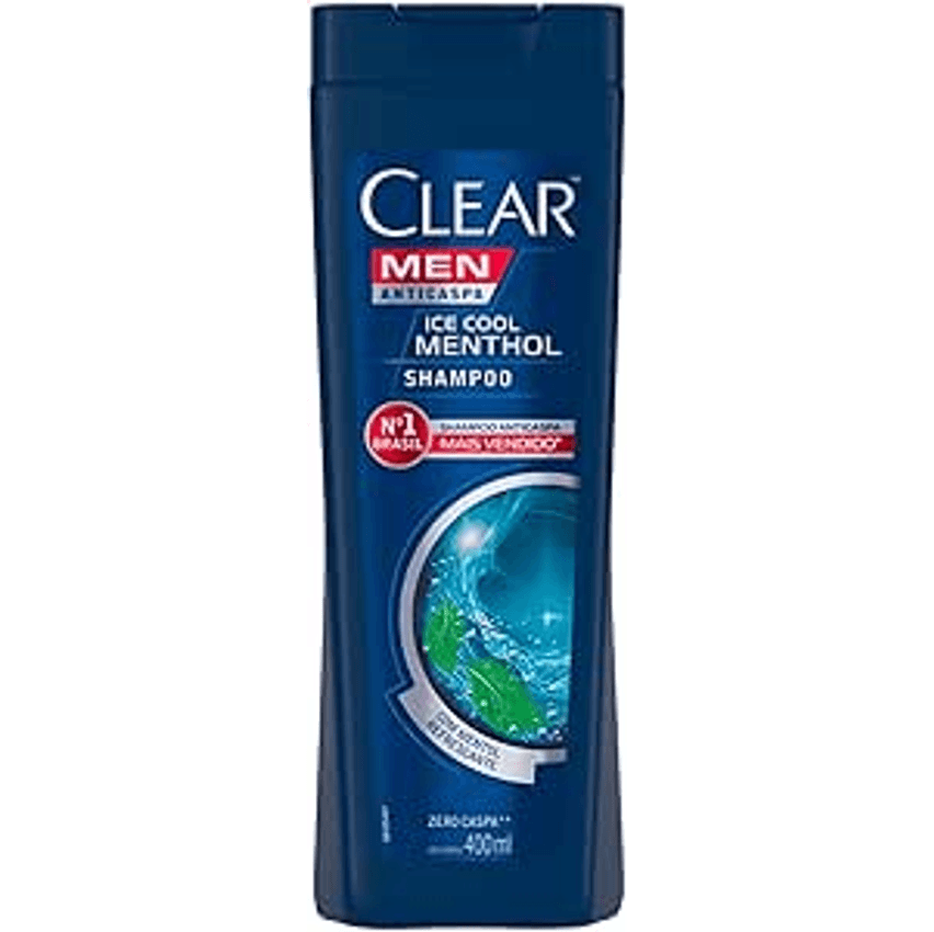 Clear Shampoo Men Anticaspa Ice Cool Menthol 400Ml