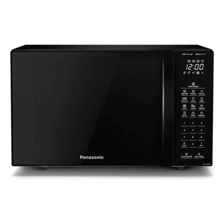 Microondas Panasonic  Dupla Refeição 34l Black Glass - Nn-st