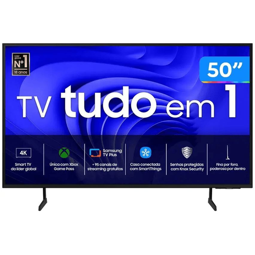 Smart TV 50” 4K UHD LED Samsung 50DU7700 - Wi-Fi Bluetooth Alexa 3 HDMI