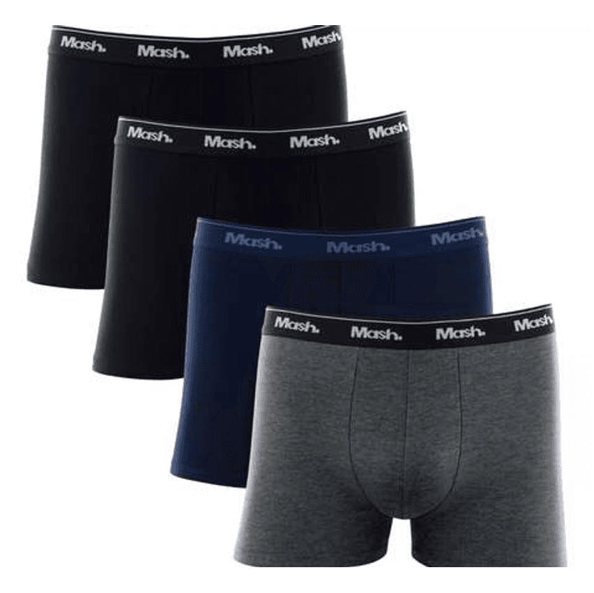 Kit 4 Cuecas Boxer Mash Box Algodão Cotton Original Com Nf