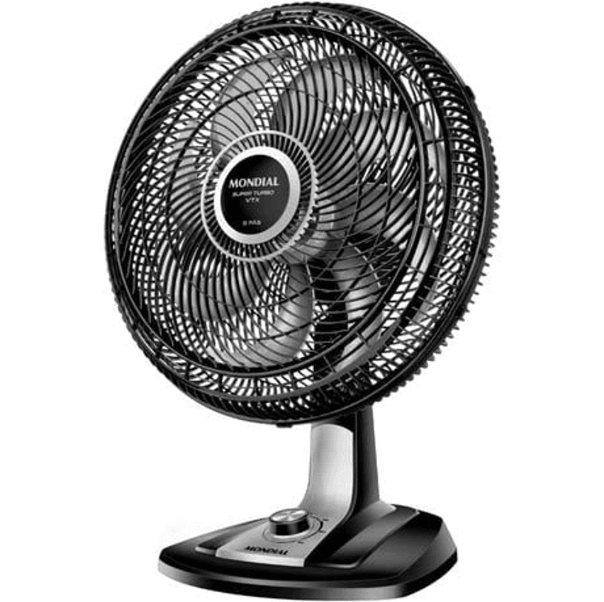 Ventilador 40cm Super Turbo 8 Pás, Mondial, Preto/prata, 140w, 110v - Vtx-40-8p