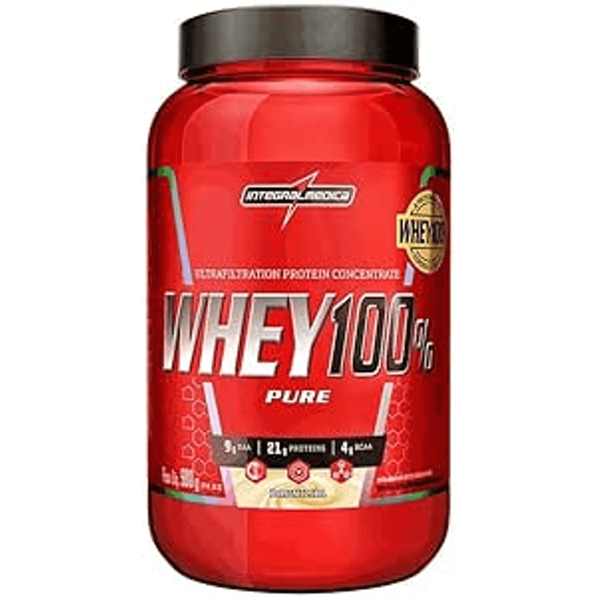 Proteína Concentrada IntegralmedicaWhey 100% Pure Baunilha 900g Pote