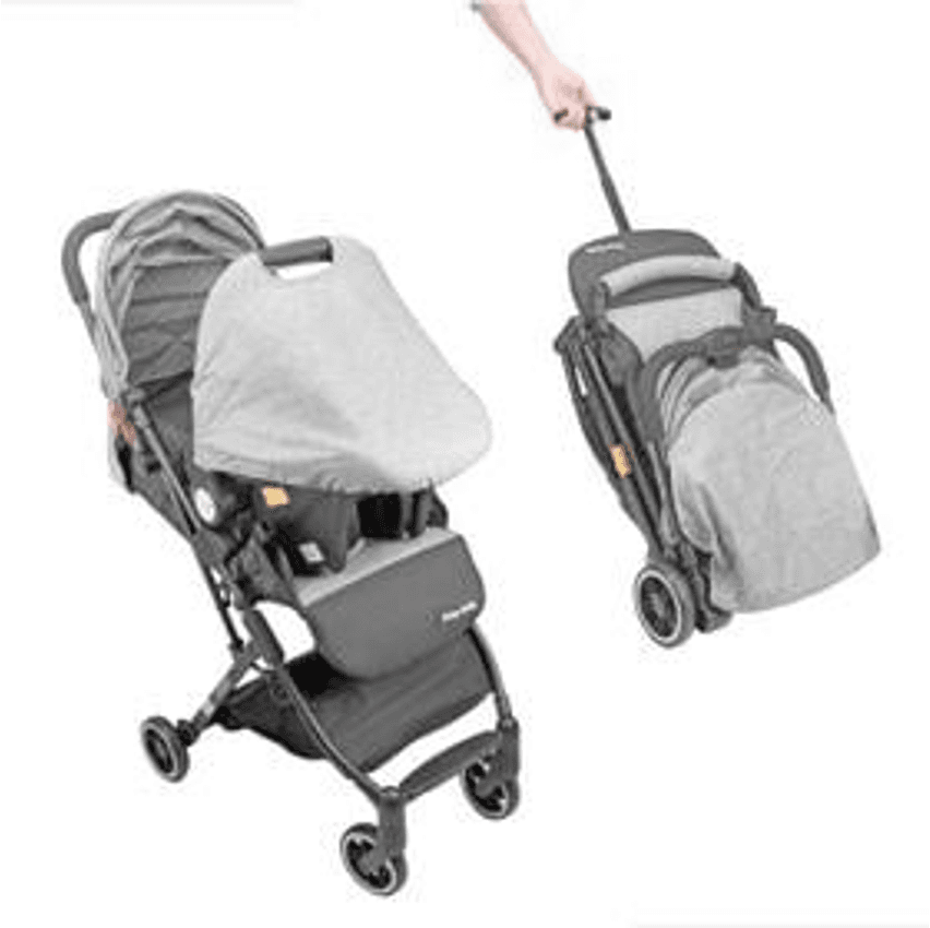 Carrinho de Bebê Premium Bag Prime Baby Cinza