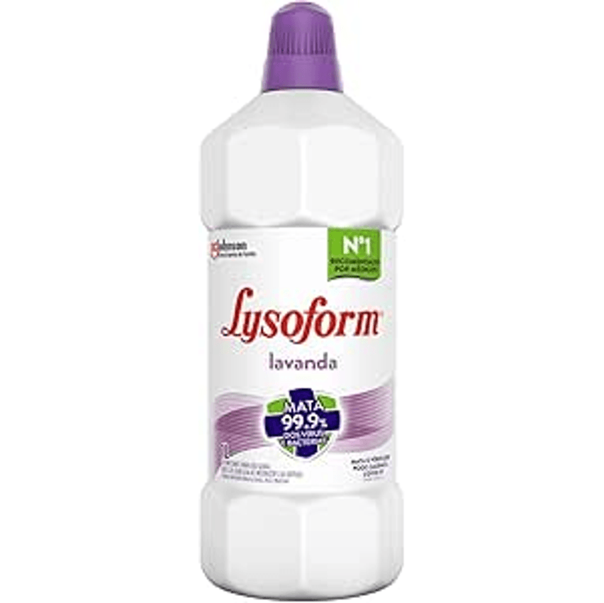 Lysoform Lavanda, Desinfetante Líquido, Limpeza Pesada e Eficiente, 1L