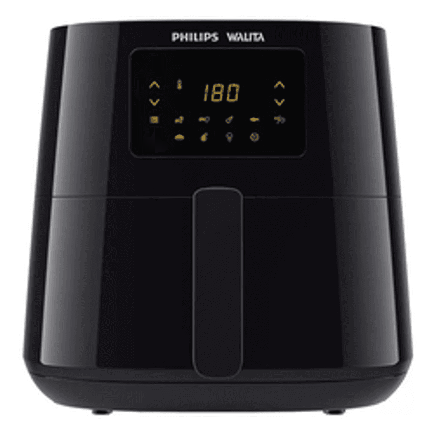 Fritadeira Elétrica Airfryer Philips Walita Essential Xl Ri9270 Painel Digital Potência 2000w 6,2 Litros Preta 110v