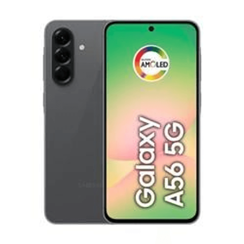 Smartphone Samsung Galaxy A56 5G Preto 128GB, 8GB RAM, Câmera Tripla até 50MP, Tela Super AMOLED 6.7", IP67, NFC, Vídeo HDR e Recursos AI
