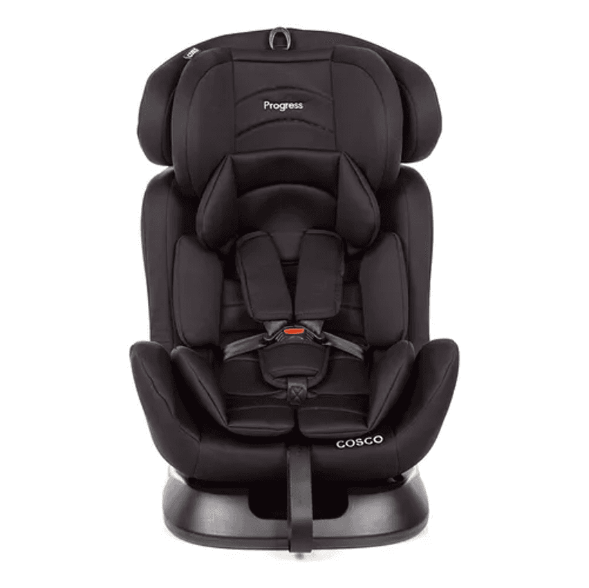Cadeira de Bebê Progress Preto, Inclinação Ajustavél para Cada Fase, Capa Lavavel a Maquina, Uso desde o Nascimento até 36 Kg - Cosco Kids
