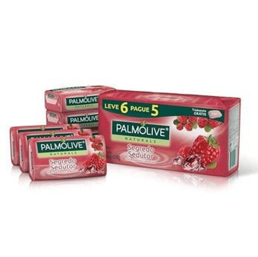 Sabonete em Barra Palmolive Naturals Segredo Sedutor 6 unidades de 85g Promo Leve Mais Pague Menos (Embalagem pode variar)