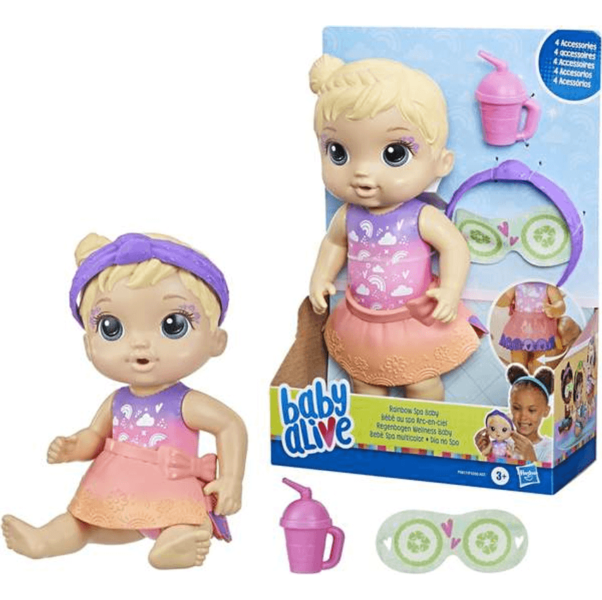 Boneca Baby Alive Dia no Spa - 22,5 cm de Cabelo Loiro - F5617 - Hasbro