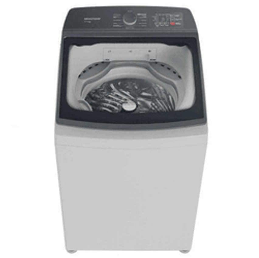 Lavadora de Roupas Brastemp 17kg Cesto Inox 12 Programas de Lavagem Branca BWK17