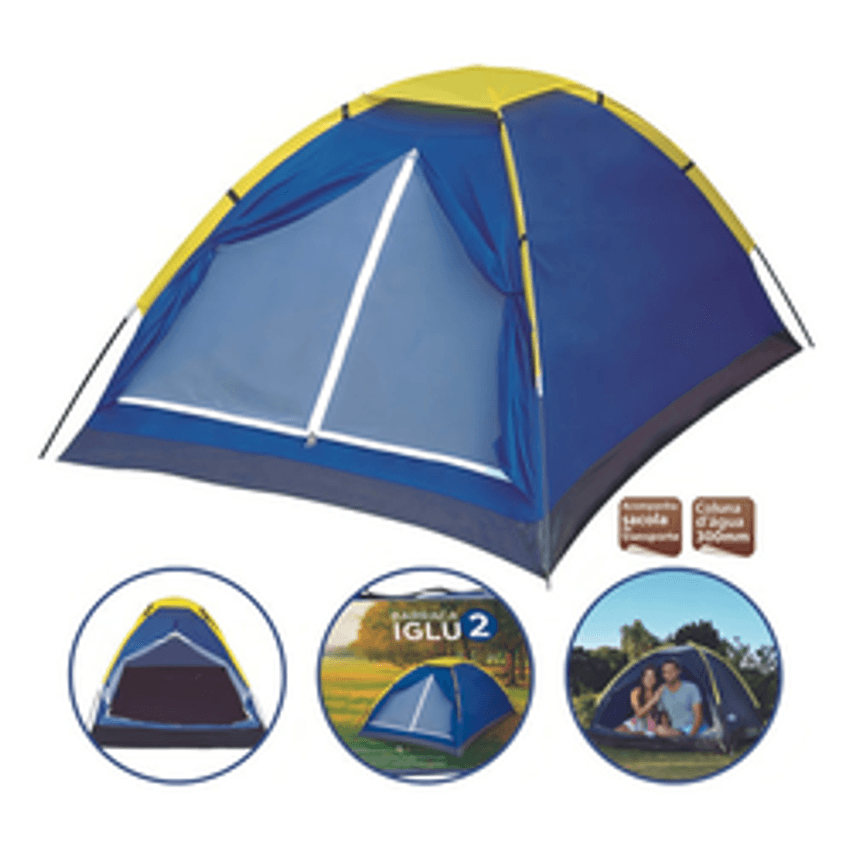 Mor Barraca Iglu Para 2 Pessoas 409033 Camping Azul