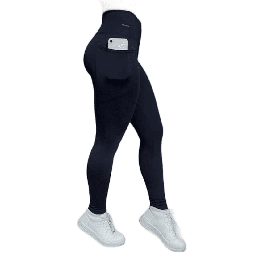 Calça Legging Suplex Poliamida C/ Bolso Lateral Corrida