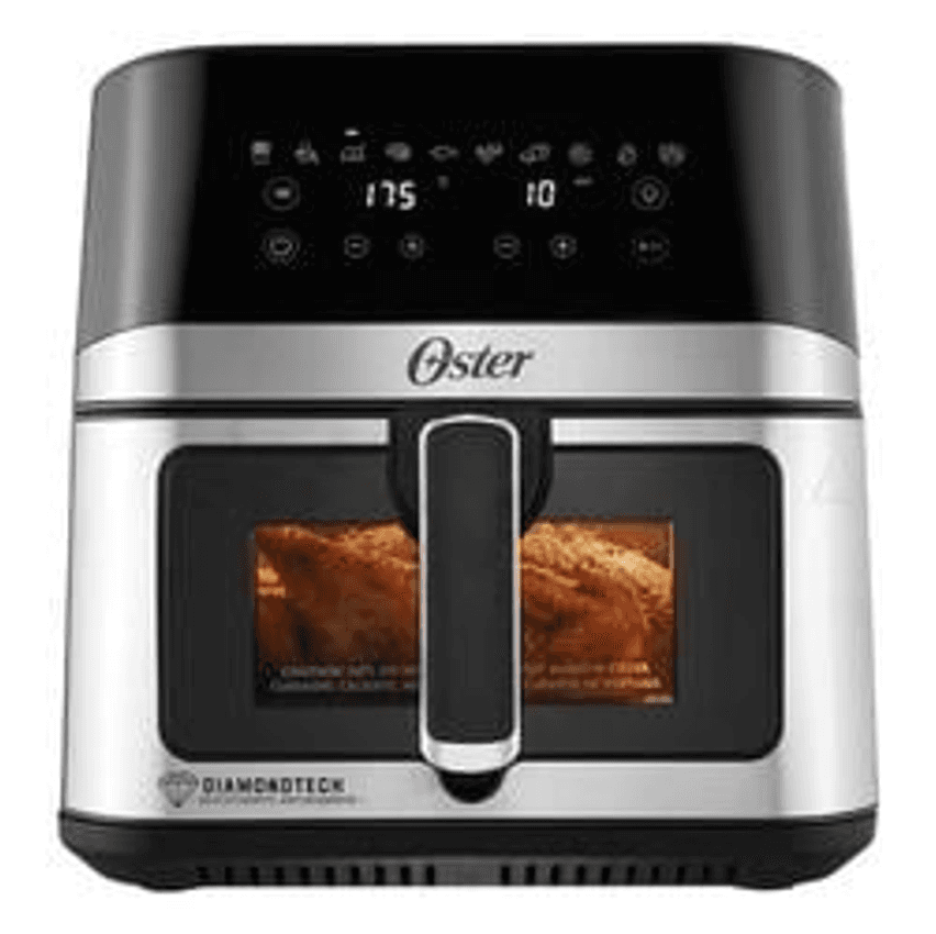 Fritadeira Inox Diamondtech Oster 7,5l Com Visor Transparent