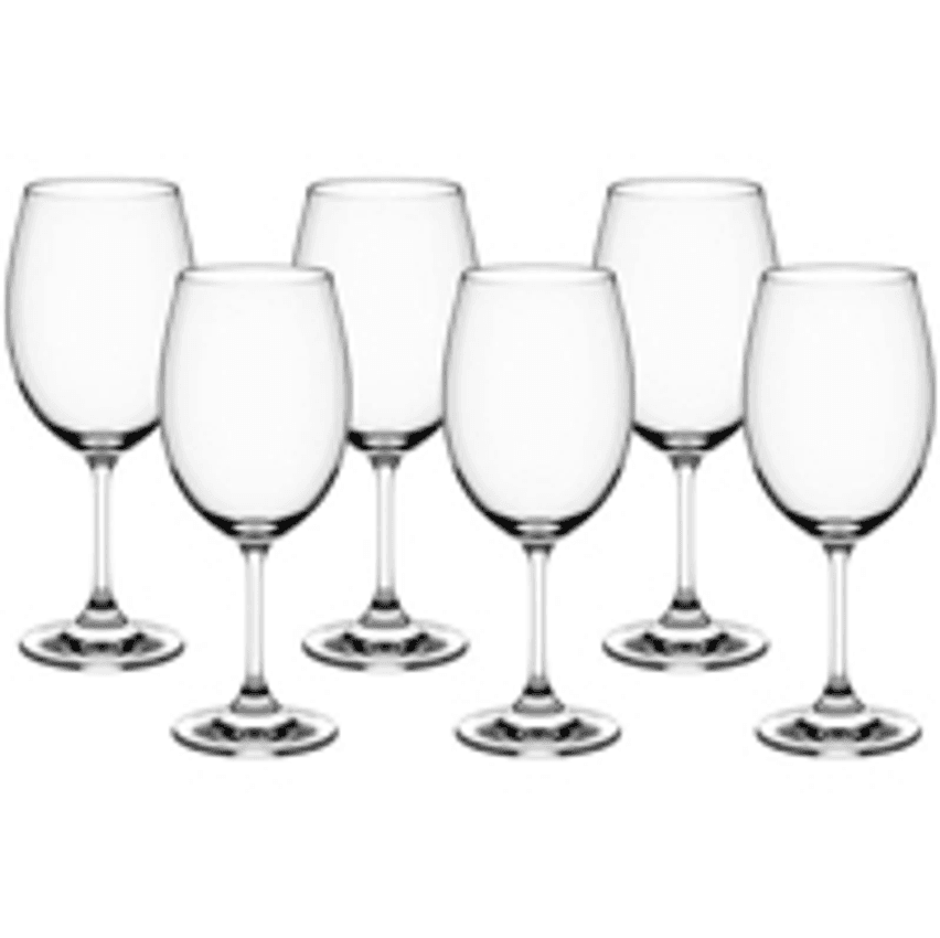 Jogo de Taças para Vinho Cristal 450ml 6 Peças - Haus Sense Bohemia