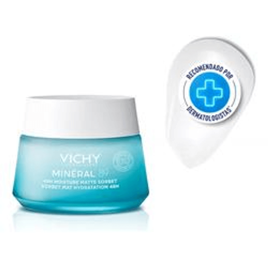 Hidratante Facial Minéral 89 Sorbet Gel Matte 48h 50ml Vichy Os Tipos De Pele, Inclusive As Oleosas Dia/noite