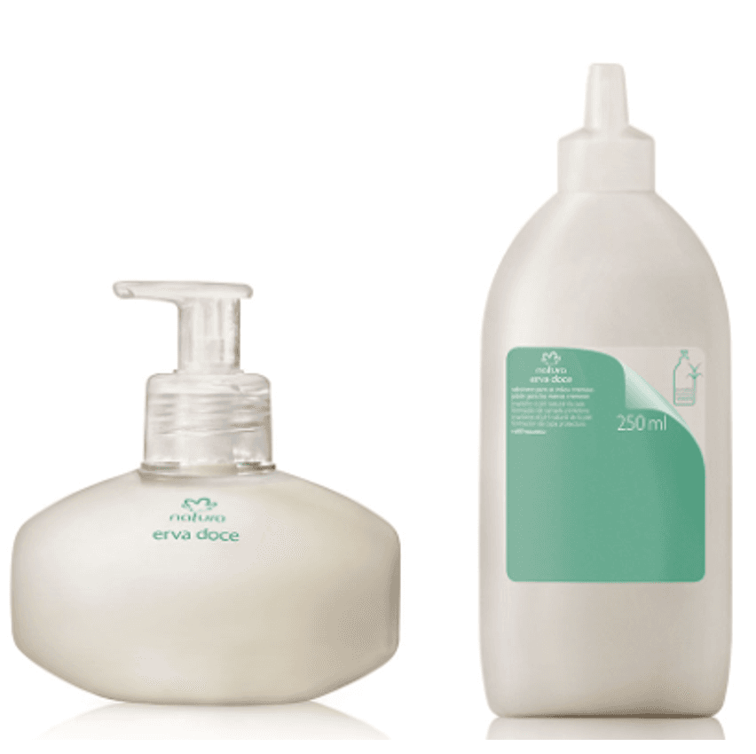 Kit Erva Doce Sabonete Cremoso com Refil