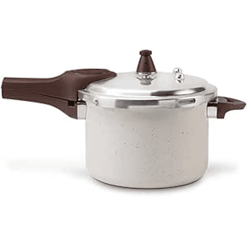 Brinox - Panela de Pressão 4,2L Antiaderente Ceramic Life com Fundo de Indução Pressure - Vanilla
