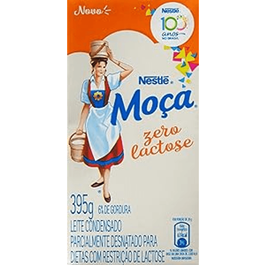 Moça, Leite Condensado MOÇA Zero Lactose Caixinha 395g