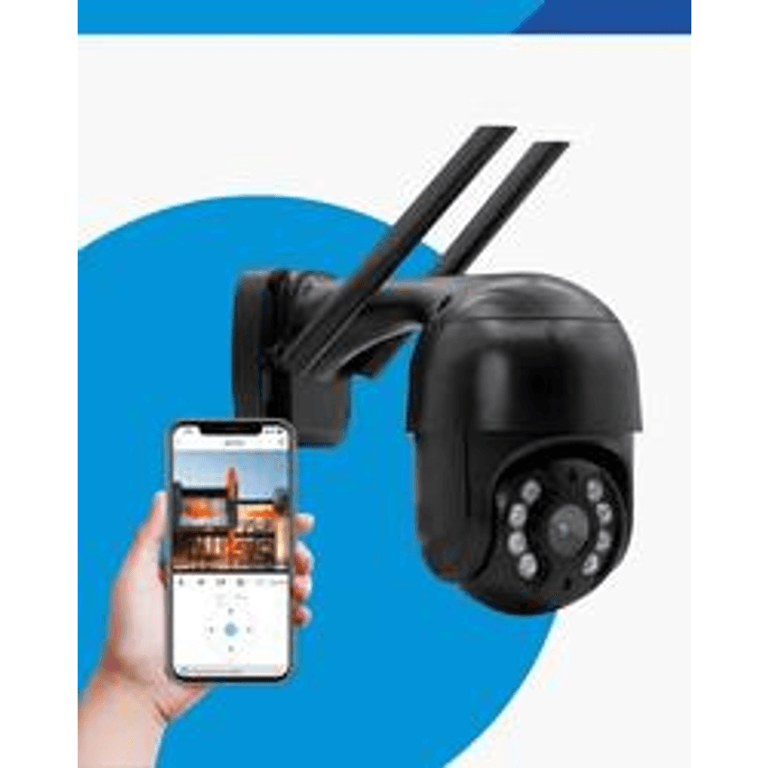 Câmera Ip Wi-fi Prova D'água Infravermelho Visão Noturna Interna Externa Hd Epsilon Eps-a8 Cor Preto