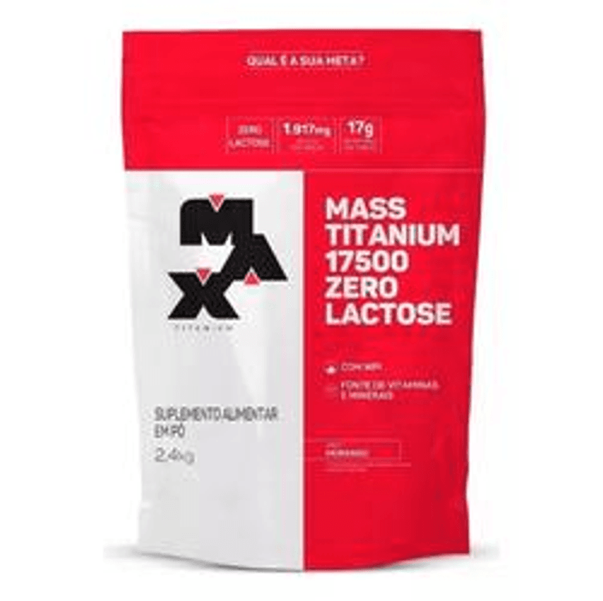 Max Titanium Mass Titanium 17500 Zero Lactose - Suplemento Em Pó - Sabor Chocolate
