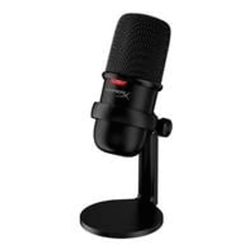 Microfone HyperX Solocast Podcast, USB, Pedestal Ajustável, Compatível PS4, PS5, Mac e PC - 4P5P8AA