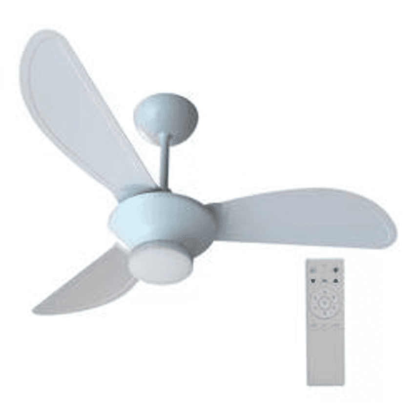 Ventilador De Teto Inverter Mistral Led 3 Pás Com Controle Remoto Ventisol Branco 127/220V
