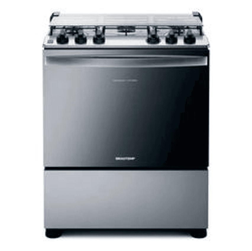 Fogão Brastemp BFS5NCR 5 Bocas Cor Inox Tipo de conexão Gás engarrafado 110V/220V
