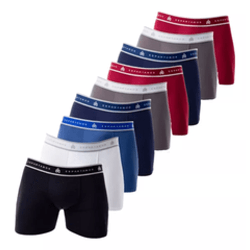 Kit Com 10 Cuecas Boxer Masculina Microfibra Original