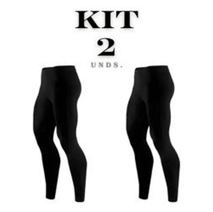 Kit 2 Calça Termica Masculina Segunda Pele Frio Peluciada