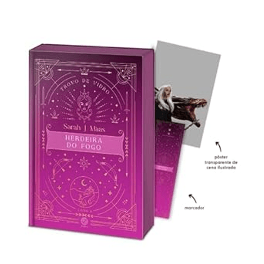 Livro- Trono De Vidro: Herdeira Do Fogo (vol. 4 Trono De Vidro - Edição Especial) + Brindes      Acessório – 11 Setembro 2023