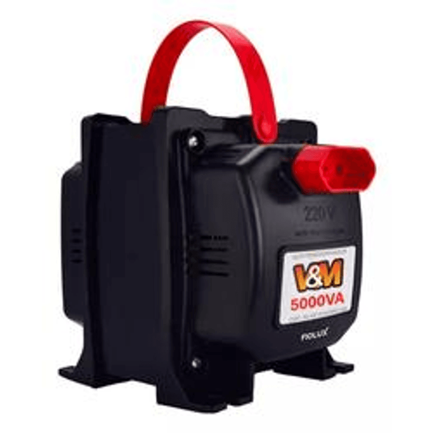 Transformador 5000va VM Bivolt 110/220V e 220/110V 12000 Btus Conversor Voltagem