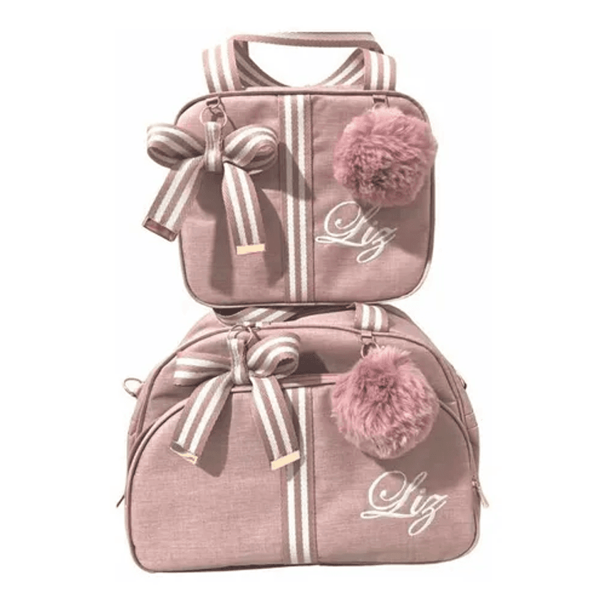 Bolsas  Maternidade Média E Pequena Personalizada Com Nome