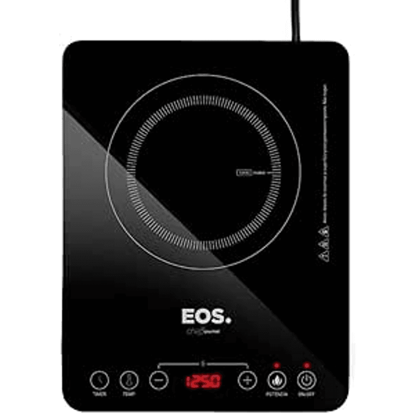 Cooktop de Indução 1 Boca Eos Cheff Gourmet 2000w Preto Eci01ppb Bivolt