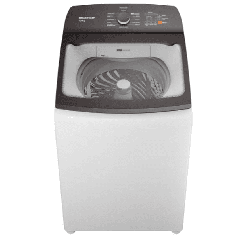 Lavadora de Roupas Brastemp 13kg Cesto Inox - 12 Programas de Lavagem Branca BWK13