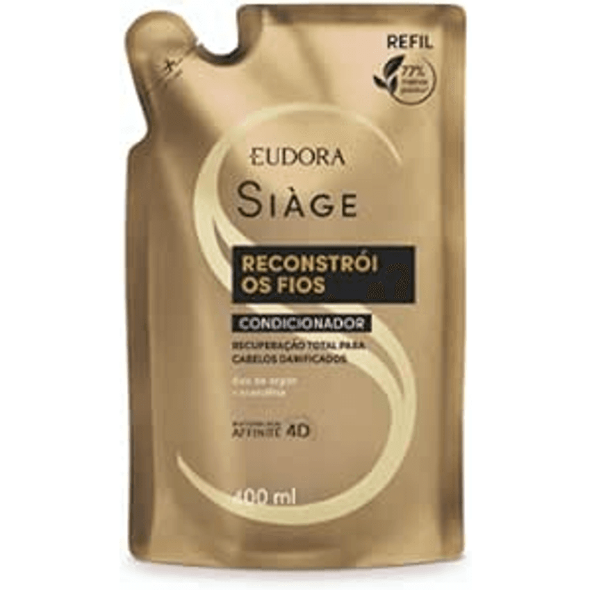 Siage Condicionador Reconstroi Os Fios 400ml Refil