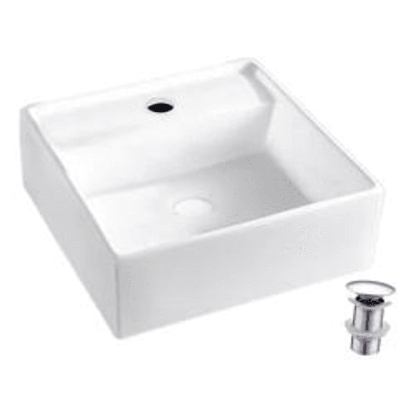 Cuba Louça Banheiro Apoio Quadrada Porcelana Válvula Click