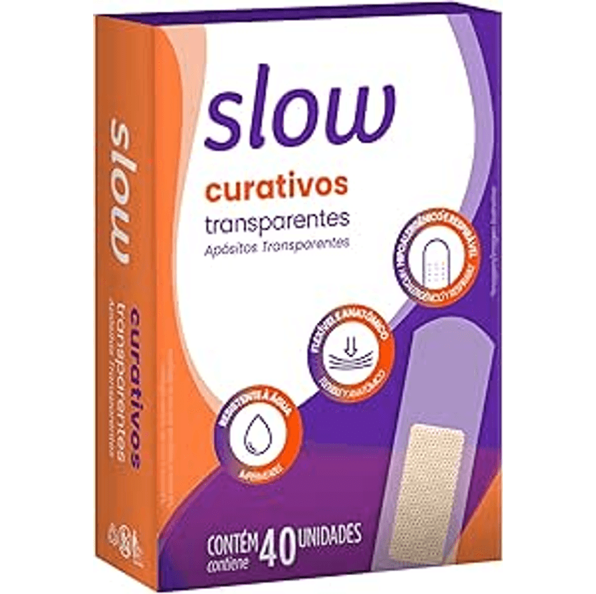 Curativos Transparentes, Linha Slow LS7014, Transparente