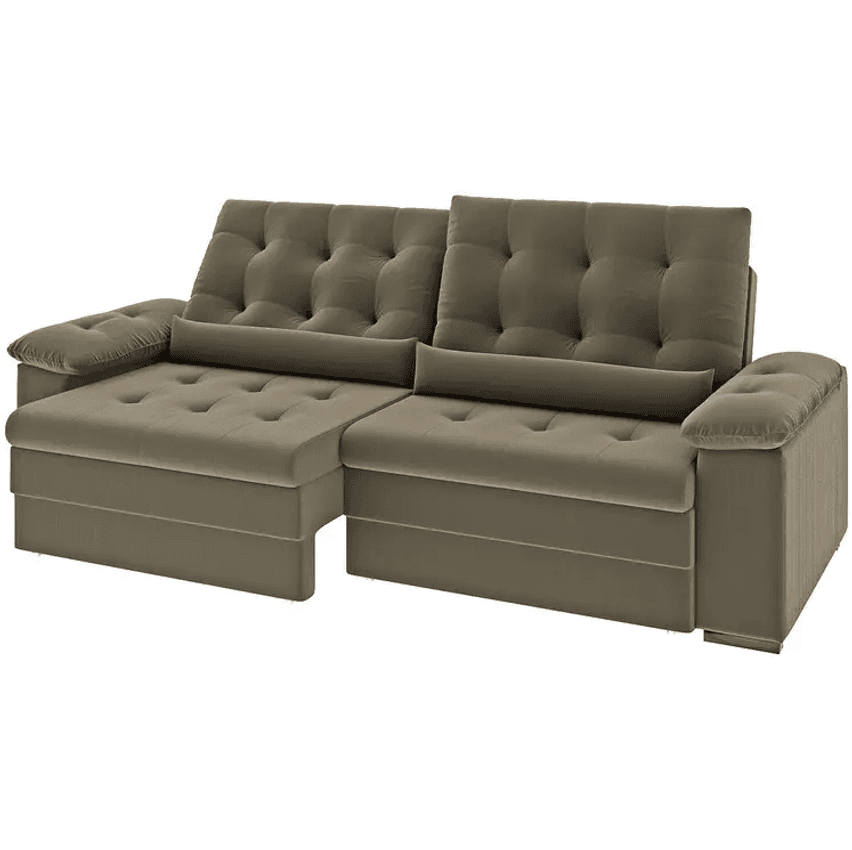 Sofá 2 Lugares Retrátil Reclinável Suede Phormatta Colômbia Smp