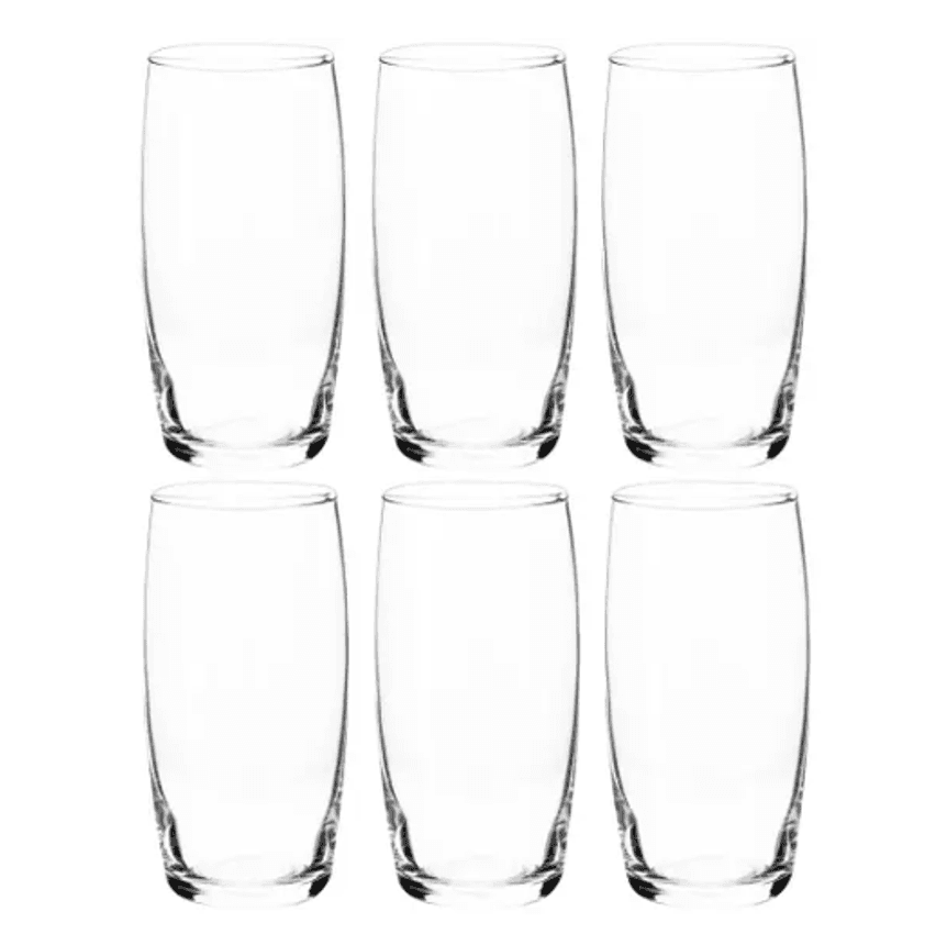 Jogo de Copos de Vidro 300ml 6 Peças Nadir - Oca Long Drink